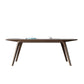 Table à manger en pierre moderne médiévale Table rectangulaire pour salle à manger