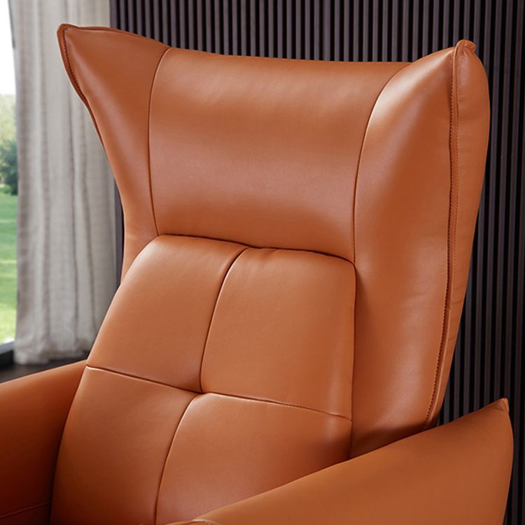 Genuine Leather Standard Recliner Swivel Base Recliner Chair With Legs Clearhalo 'Chairs & Seating' 'furn' 'furn_recliners' 'Furniture' 'Living Room Furniture' 'Recliners' 1200x1200_335f1e50-dce8-4651-abb9-1a52bfc54f88