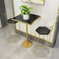 Modern Bar Table Dining Table with Pedestal Base for Kitchen Living Room