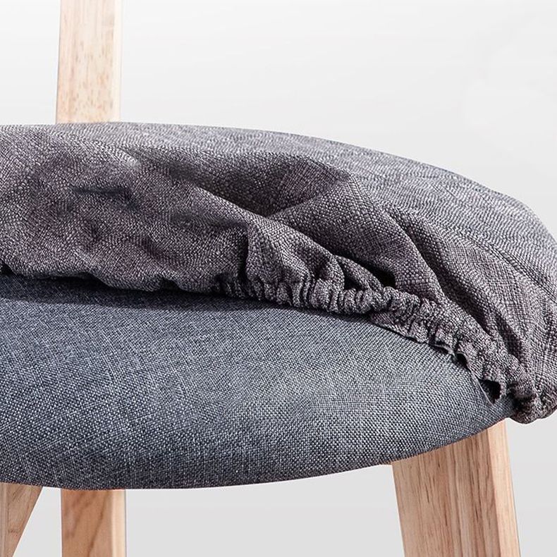 Low Back Dining Stools Industrial Armless Bar Stools with Wood Base