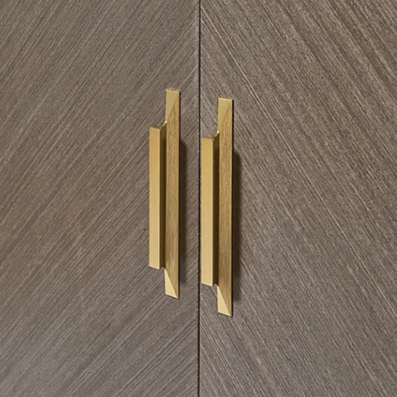 Glam Wood 42.5 "H Server a buffet marrone buffet per buffet con cassetti e archiviazione