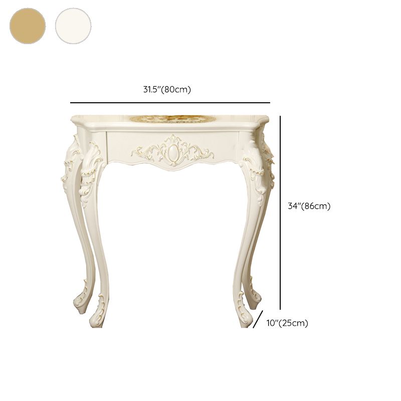 Forma libera da forma contemporanea tavolo da divano console in legno in bianco