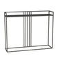 Rectangle Console Accent Table Antique Finish Console Sofa Table in Metal