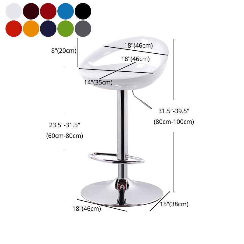 Industrial Style Bar-stool with Adjustable Height Swivel Footrest Barstool for Counter Bar Clearhalo 'Bar Furniture' 'Bar Stools' 'bar_stools' 'furn' 'furn_bar_stools' 'furniture_bar_stools' 'Kitchen & Dining Furniture' 'kitchen&dining_furn' 'kitchen' 'kitchen_furn' Furniture' 1200x1200_33697365-1a65-42cc-b2d1-03acb026d29c