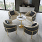Round Dining Site Table Traditional Luxury Stone Dining Room Collection for Indoor Clearhalo ' dining_table' 'Dining Tables & Seating' 'Dining Tables' 'furn' 'furn_dining_table' 'Furniture' 'furniture_dining_table' 'Kitchen & Dining Furniture' 'kitchen&dining_furn' 'kitchen' 'kitchen_dining_table' 1200x1200_336b6b82-86b8-4ec1-b2e0-0510977285e5