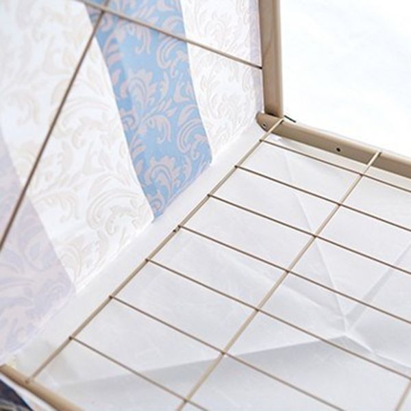 Guardaroba pieghevole contemporaneo armadio in acciaio oro in acciaio