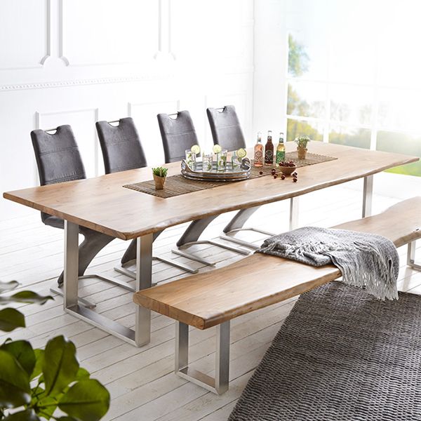 Modern Solid Wood Table for Restaurant Rectangle Dining Table with Double Pedestal Clearhalo ' dining_table' 'Dining Tables & Seating' 'Dining Tables' 'furn' 'furn_dining_table' 'Furniture' 'furniture_dining_table' 'Kitchen & Dining Furniture' 'kitchen&dining_furn' 'kitchen' 'kitchen_dining_table' 1200x1200_336e2330-5489-4f56-9ec7-de684d719dc3