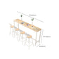 Rectangular Bar-height Table Wood Top Pub Table with White Base Clearhalo 'Bar Furniture' 'Bar Tables' 'bar_tables' 'furn' 'furn_bar_tables' 'Furniture' 'Kitchen & Dining Furniture' 1200x1200_336e7efe-364d-47fb-87b1-e597b23c25a3
