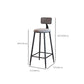 Modern Bar Table Set 1/4 Pieces Marble Counter Table with Upholstered Stools