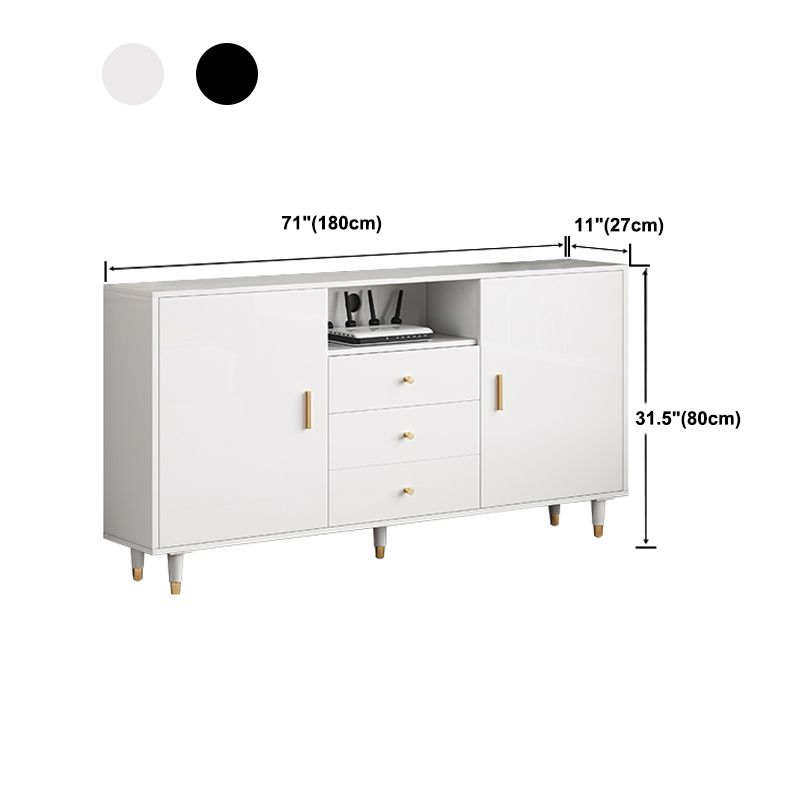 Cabinet télévisé en bois Modern Minimalist Home Open TV Stand Console