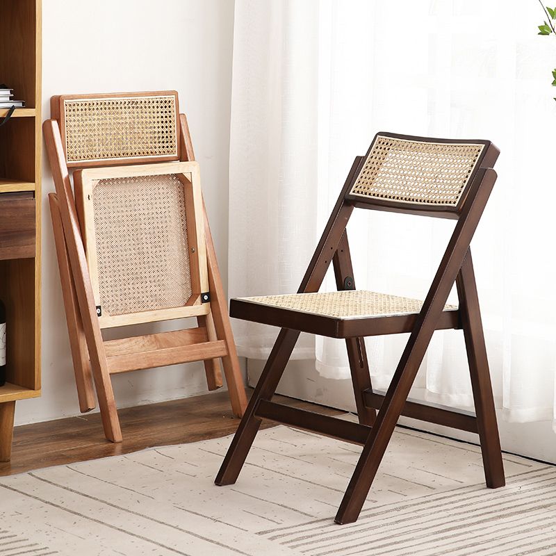 Contemporary Style Folding Side Chair Armless Open Back Chairs with Wooden Legs Clearhalo ' kitchen&dining_furn' 'Dining Chairs' 'Dining Tables & Seating' 'dining_chair' 'furn' 'furn_dining_chair' 'Furniture' 'furniture_dining_chair' 'Kitchen & Dining Furniture' 'kitchen' 1200x1200_3372cd44-d4f9-4cfe-a1d1-d77144fb3dfb