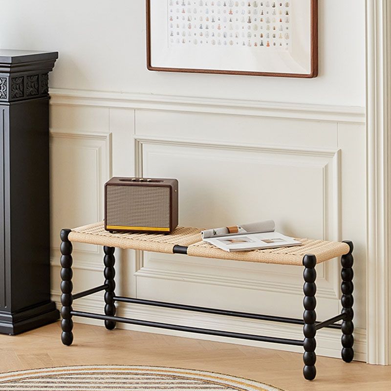 Tropical Backless Seating Bench Solid Wood Rectangle Bench for Bedroom Clearhalo 'Benches' 'Chairs & Seating' 'furn' 'furn_benches' 'Furniture' 'Living Room Furniture' 1200x1200_33760612-f694-4118-82fd-796d7f9a29e4