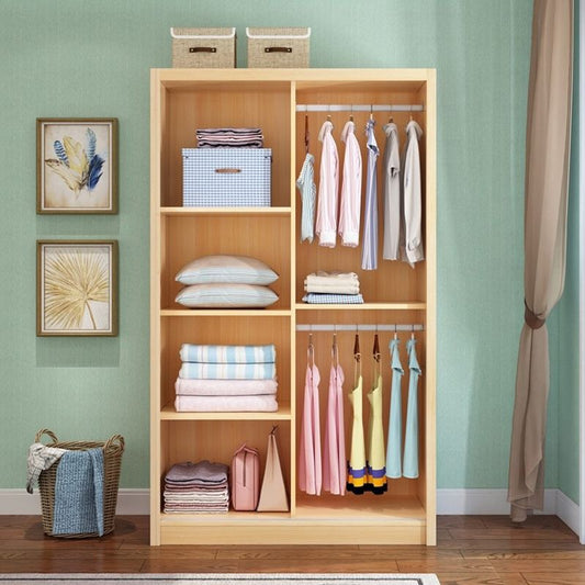 Modern dennenhout opbergkast natuurlijke afwerking armoire voor thuis