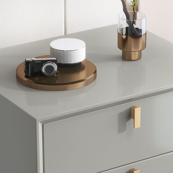 Comodino da letto in legno in legno a tavola notturna contemporanea con cassetti