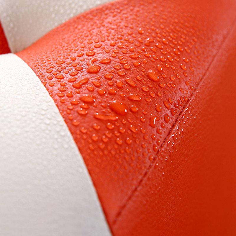 現代のフットスツールオットマンフェイクレザータフトパッチワークスクエアオットマン