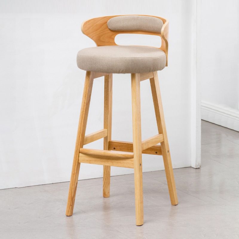 Contemporary Round Bar and Counter Stool Low Back Stool with 4 Legs Clearhalo 'Bar Furniture' 'Bar Stools' 'bar_stools' 'Furniture' 'furniture_bar_stools' 'Kitchen & Dining Furniture' 1200x1200_337c2ea2-6c70-4046-ab49-732eb0d4e586