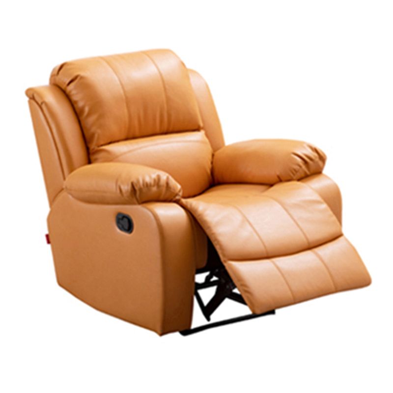 Mid-Century Modern Faux Leather Club Chair Recliner Massage Home Theater Recliner Clearhalo 'Chairs & Seating' 'furn' 'furn_recliners' 'Furniture' 'Living Room Furniture' 'Recliners' 1200x1200_337cb1a7-d783-442f-aa60-144f163580a7