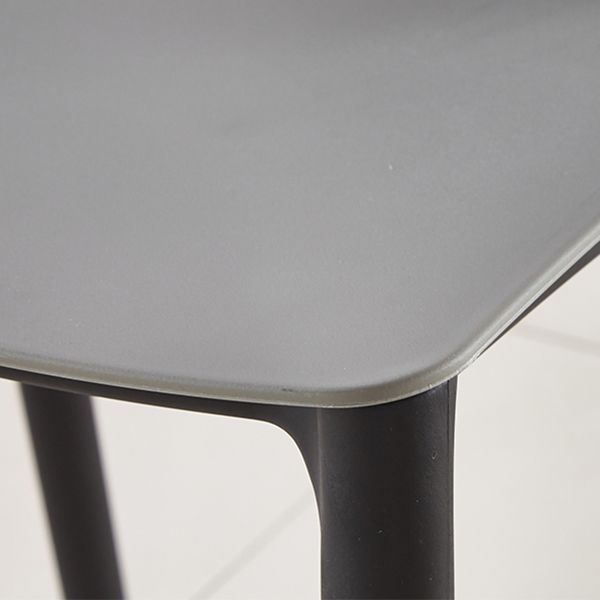 Silla de comedor de plástico sin brazo de comedor moderno