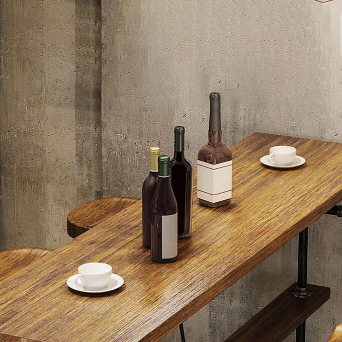 Tavolino da pub di rettangolo con coffee in legno in legno in legno in legno in legno in legno