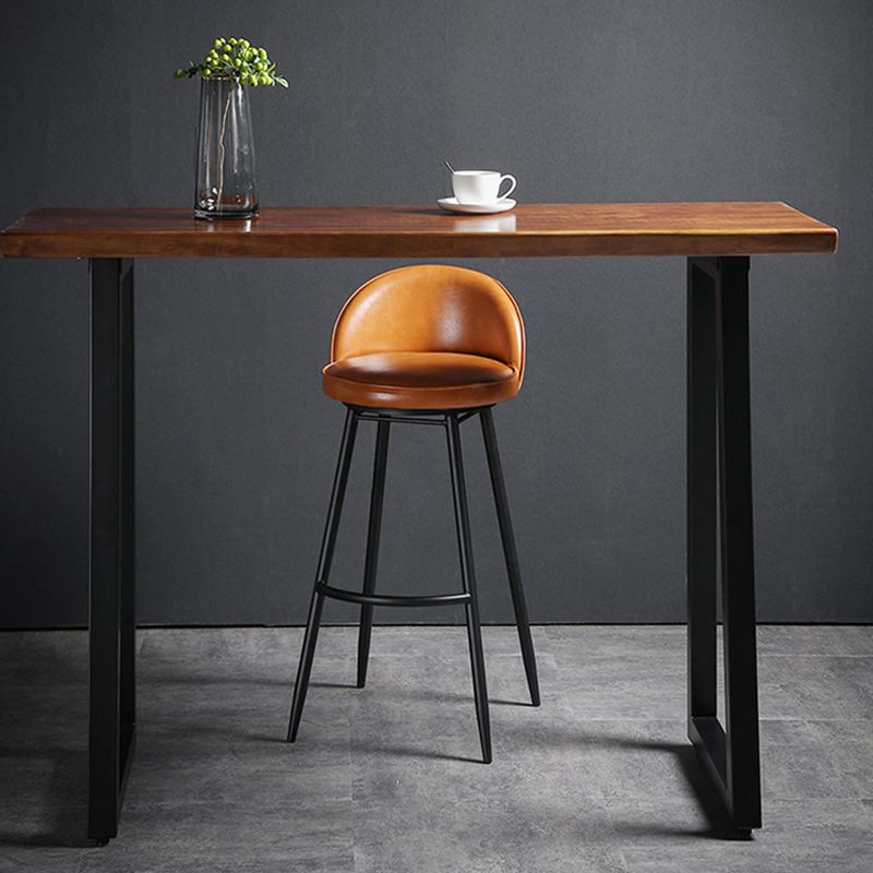 Scandinavian Style Bar-stool with Round Seat Counter Stool for Kitchen Bar Clearhalo 'Bar Furniture' 'Bar Stools' 'bar_stools' 'furn' 'furn_bar_stools' 'Furniture' 'furniture_bar_stools' 'Kitchen & Dining Furniture' 1200x1200_337f3e1e-cbb6-4462-a8bc-f44aaf88b927