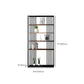 Wooden Standard Bookshelf Industrial Open Back Bookcase with Shelves