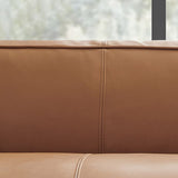 24.80"H Genuine Leather Square Arm Sofa with Tight Back for Living Room Clearhalo 'furn' 'furn_sofas' 'Furniture' 'furniture_sofas' 'kitchen' 'kitchen_sofas' 'Living Room Furniture' 'Sofa' 'sofas' 1200x1200_337fb81c-e0f5-42c0-a6ce-8c101c20dcf5