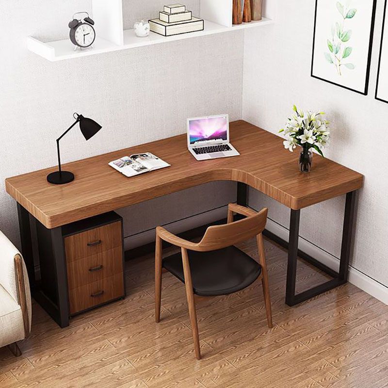 Home Contemporary Writing Desk 30" Height L-Shape Matte Finish Office Desk Clearhalo 'furn' 'furn_office_desk' 'Furniture' 'Office Desks' 'Office Furniture' 'office_desk' 1200x1200_33805c8e-1414-40f8-b7e1-e7c405845bb8