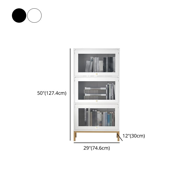 Glam Bookshelf Standard Wooden Shelf Bookcase with Cabinets for Office Clearhalo 'Bookcases' 'furn' 'furn_bookcases' 'Furniture' 'furniture_bookcases' 'Office Furniture' 1200x1200_3382a6f7-cd3e-4f87-92f2-6f8e4a512a54