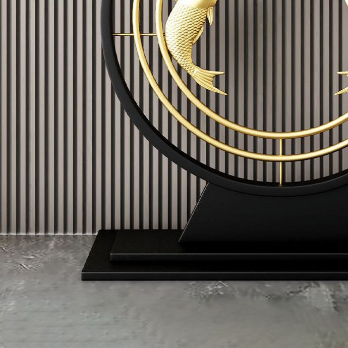 12 inch Wide Modern Accent Table Half Moon Stone Console Table for Hall