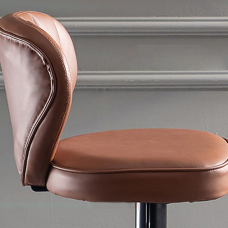 Adjustable Height Leather Indoor Bar Stool Footrest Low Back Counter Stool with Cushion Clearhalo 'Bar Furniture' 'Bar Stools' 'bar_stools' 'furn' 'furn_bar_stools' 'furniture_bar_stools' 'Kitchen & Dining Furniture' 'kitchen&dining_furn' 'kitchen' 'kitchen_furn' Furniture' 1200x1200_33841fb3-0f14-4498-967e-3928909ea292