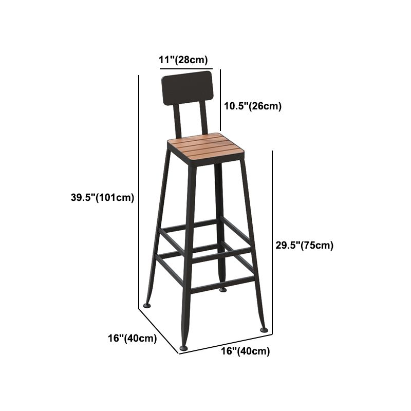 Modern 1/5 Pieces Bar Table Set Rectangle Plastic Wood Counter Table for Courtyard Clearhalo 'Bar Furniture' 'furn' 'furn_home_bar_bar_sets' 'Furniture' 'Home Bars & Bar Sets' 'home_bar_bar_sets' 'Kitchen & Dining Furniture' 1200x1200_3385f004-4376-419d-a7fa-bc894fa7dc7b