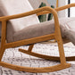 Wood Base Rocking Chair Leisure Upholstered Lazy Sofa Chair for Living Room Clearhalo 'Chairs & Seating' 'furn' 'furn_rocking_chairs' 'Furniture' 'Living Room Furniture' 'Rocking Chairs' 'rocking_chairs' 1200x1200_3386ad59-a9ed-4f63-8dc1-94830c6be06f