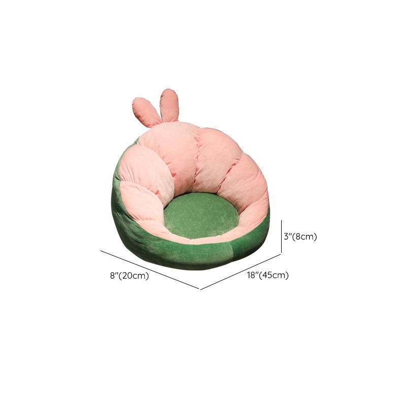 Modern Pouf Ottoman Cotton Upholstered Contrasting Colors Irregular Ottoman Clearhalo 'furn' 'furn_ottomans_poufs' 'Furniture' 'Living Room Furniture' 'Ottomans & Poufs' 'ottomans_poufs' 1200x1200_33897713-8276-4981-ab3e-38d7f9d493b0