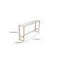 Glam Bar Height Table White Faux Marble Top Bistro Bar Table with Trestle Base Clearhalo 'Bar Furniture' 'Bar Tables' 'bar_tables' 'furn' 'furn_bar_tables' 'Furniture' 'Kitchen & Dining Furniture' 1200x1200_338c27d1-7879-492c-8d96-0fbe2eb9882d