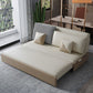 Divano di divano moderno di divano a bracciale senza bracciole resistente alla macchia in beige