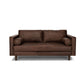 Faux Leather Modern Sofa 37.7"W Square Arm Sofa with 2 Pillows for Living Room Clearhalo 'furn' 'furn_sofas' 'Furniture' 'furniture_sofas' 'kitchen' 'kitchen_sofas' 'Living Room Furniture' 'Sofa' 'sofas' 1200x1200_338da112-9108-4f4c-a90f-be0109513c68
