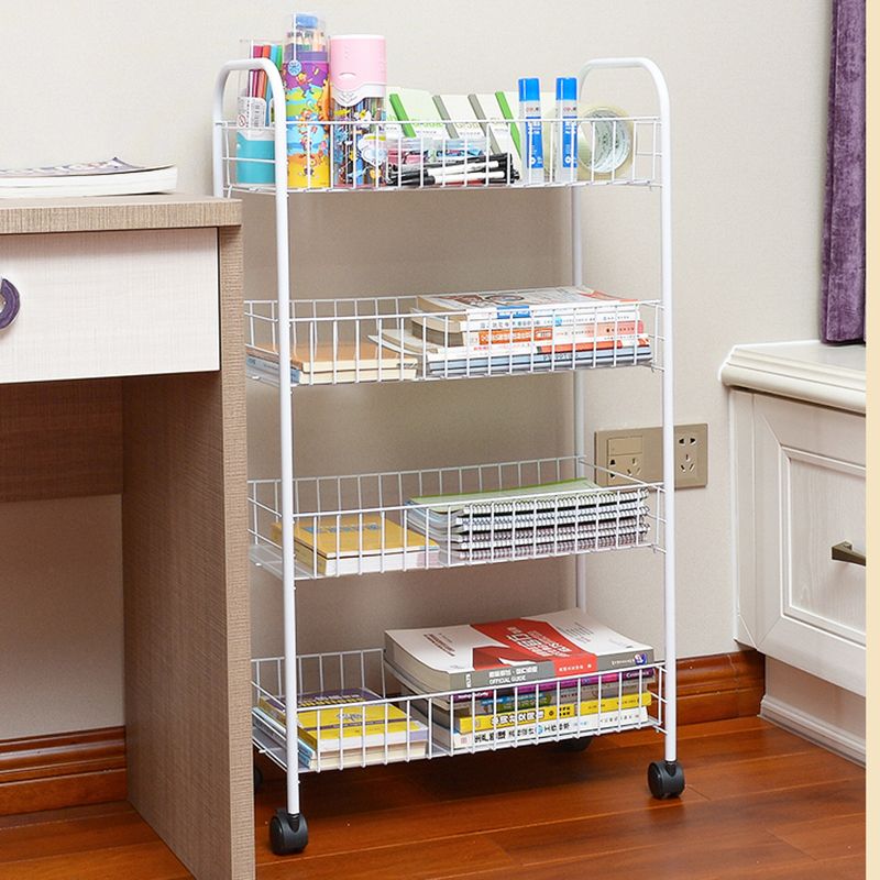 Bibelle en acier inoxydable, bibliothèque contemporaine multiples pour la maison avec lanceur