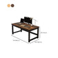 Wooden Industrial Gaming Desk Antique Finish Computer Desk with Metal Legs Clearhalo 'furn' 'furn_office_desk' 'Furniture' 'Office Desks' 'Office Furniture' 'office_desk' 1200x1200_338f9565-6831-494e-9340-6c2fc9f8cd10