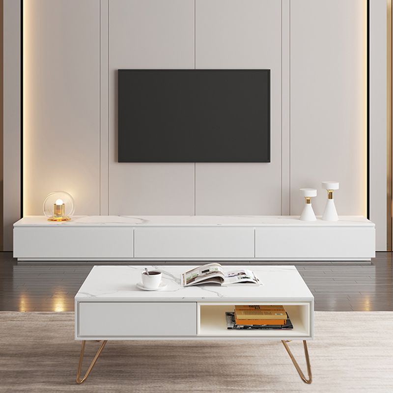 Console TV per la casa moderna moderna di archiviazione TV con cassetti