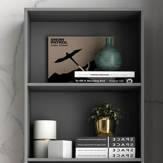 Contemporary Engineered Wood Bookcase Closed Back Standard Bookshelf Clearhalo 'Bookcases' 'furn' 'furn_bookcases' 'Furniture' 'Office Furniture' 1200x1200_33975b4b-2544-4d34-b0ed-474df1de5187