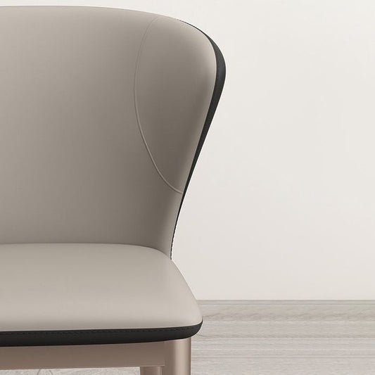 Contemporary Upholstered Armless Chair Home Wingback Dining Chair