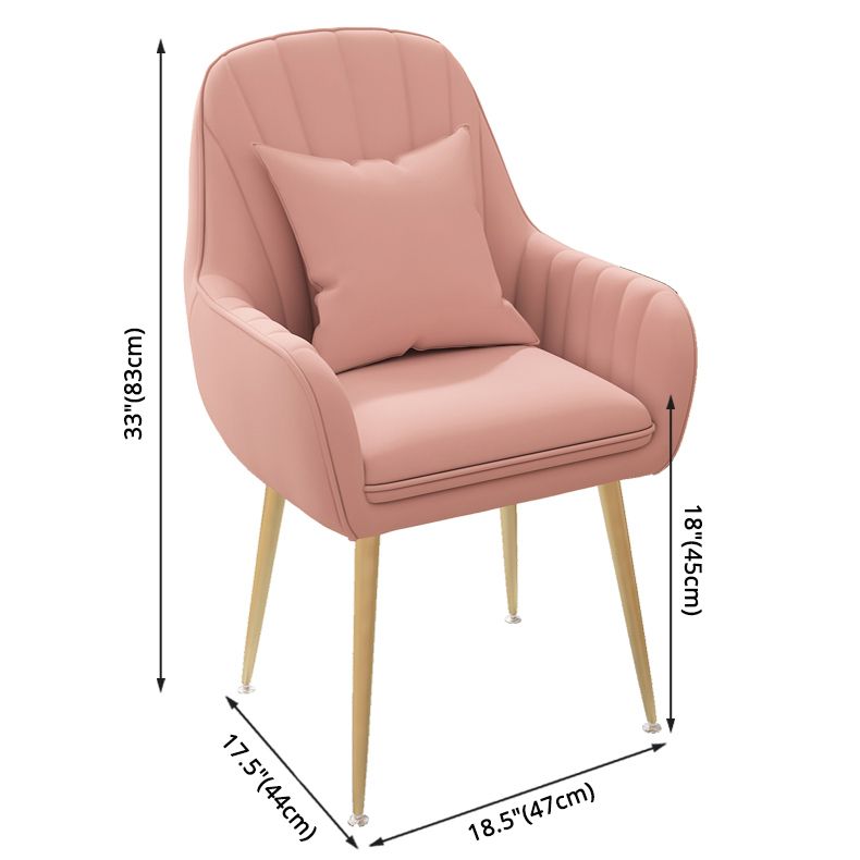 Metal Contemporary Home Side Chair Parsons Chair 18'' Wide Chair for Kitchen Clearhalo ' kitchen&dining_furn' 'Dining Chairs' 'Dining Tables & Seating' 'dining_chair' 'Furniture' 'furniture_dining_chair' 'Kitchen & Dining Furniture' 'kitchen' 1200x1200_33980dd0-79a5-4f32-a56e-50c91d128435