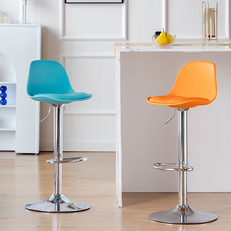 Scandinavian Adjustable Height Counter Stools Metal Leather Swivel Low Back Bar Stools Clearhalo 'Bar Furniture' 'Bar Stools' 'bar_stools' 'furn' 'furn_bar_stools' 'furniture_bar_stools' 'Kitchen & Dining Furniture' 'kitchen&dining_furn' 'kitchen' 'kitchen_furn' Furniture' 1200x1200_3399e497-c336-4f23-bea7-a542ce6d272f