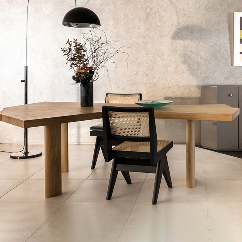 Eigentijdse schrijfbureau massief hout 29.5 "Hoogte kantoor bureau met benen