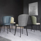 Contemporary Dining Room Side Chairs Matte Finish Leather Curved Parsons Chair Clearhalo ' kitchen&dining_furn' 'Dining Chairs' 'Dining Tables & Seating' 'dining_chair' 'furn' 'furn_dining_chair' 'Furniture' 'furniture_dining_chair' 'Kitchen & Dining Furniture' 'kitchen' 1200x1200_339b4e39-d786-4672-9cb0-246f088cfff1