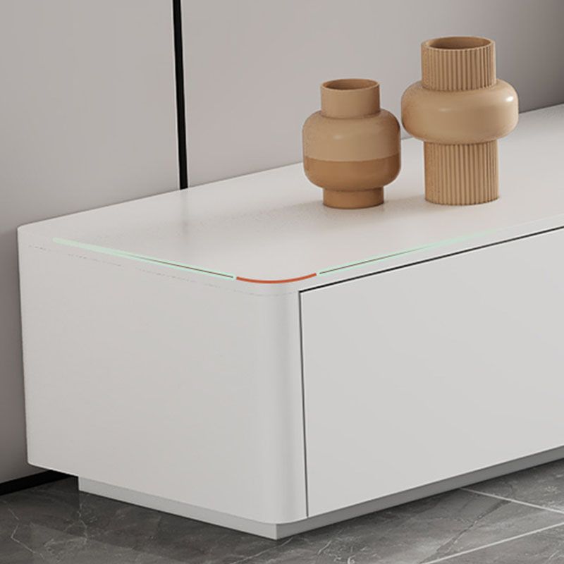 Consola de televisión de TV contemporánea Solid Wood TV Media Stand with Drains