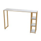 Glam Faux Marble Bar Dining Table Rectangle Bar Table for Dining Room Clearhalo 'Bar Furniture' 'Bar Tables' 'bar_tables' 'furn' 'furn_bar_tables' 'Furniture' 'Kitchen & Dining Furniture' 1200x1200_339d6c9d-8f91-4e3d-abe8-189190085d5b