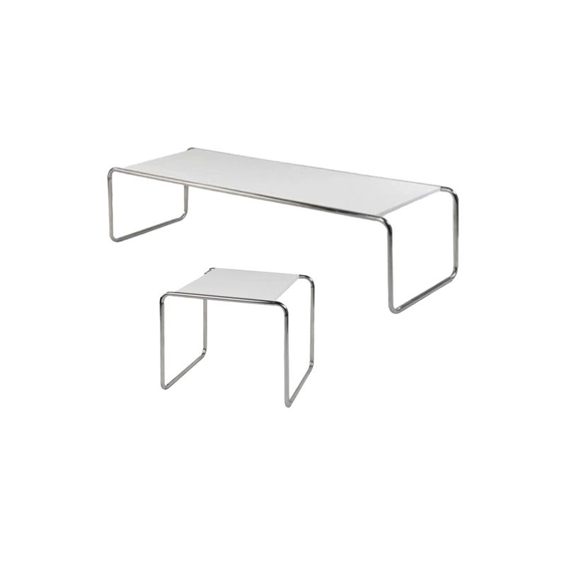Contemporary Rectangle Solid Wood Coffee Table with Steel Sled Base Clearhalo 'Coffee & Accent Tables' 'Coffee Tables' 'coffee_tables' 'furn' 'furn_coffee_tables' 'Furniture' 'Living Room Furniture' 1200x1200_339e6a34-3a1a-41c0-bea9-273280f899ec