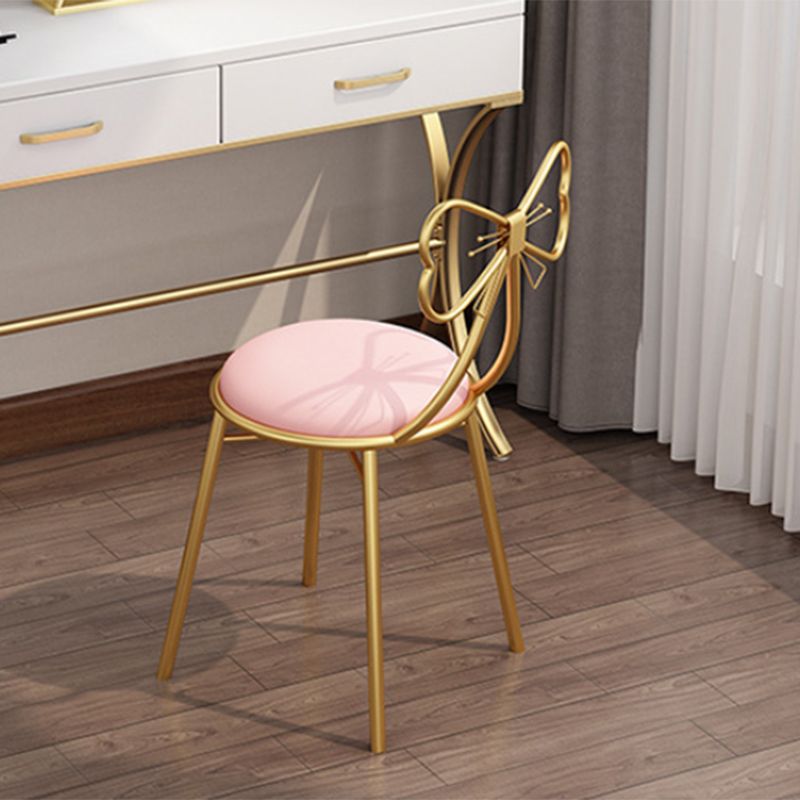 Upholstered Dining Chair Glam Style Open Back Dining Room Chair for Indoor Clearhalo 'Dining Chairs' 'Dining Tables & Seating' 'dining_chair' 'furn' 'furn_dining_chair' 'Furniture' 'furniture_dining_chair' 'Kitchen & Dining Furniture' 1200x1200_339fca22-edbd-443f-8fe6-b94972a6c641