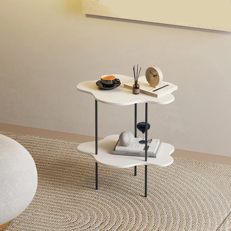 19"H Contemporary Corner Table Double Tier Accent Side Table Clearhalo 'Coffee & Accent Tables' 'End & Side Tables' 'end_side_tables' 'furn' 'furn_end_side_tables' 'Furniture' 'Living Room Furniture' 1200x1200_33a00790-1599-4197-b128-b6be02d48e7a